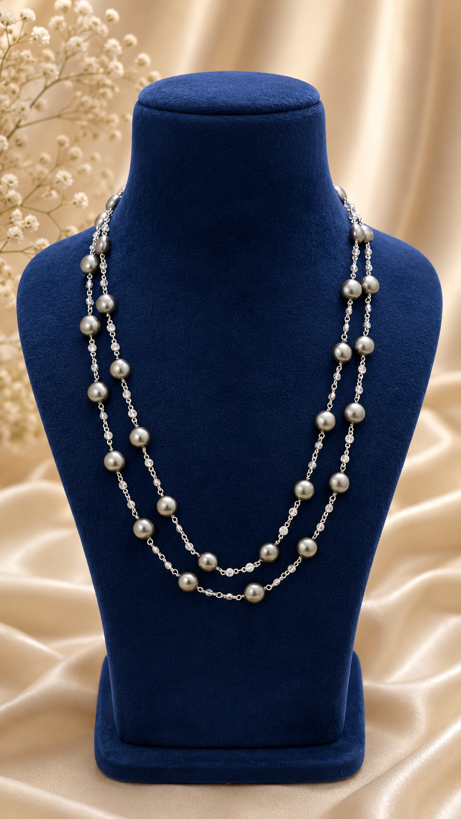 Pearl Mala Double Layer (Green)