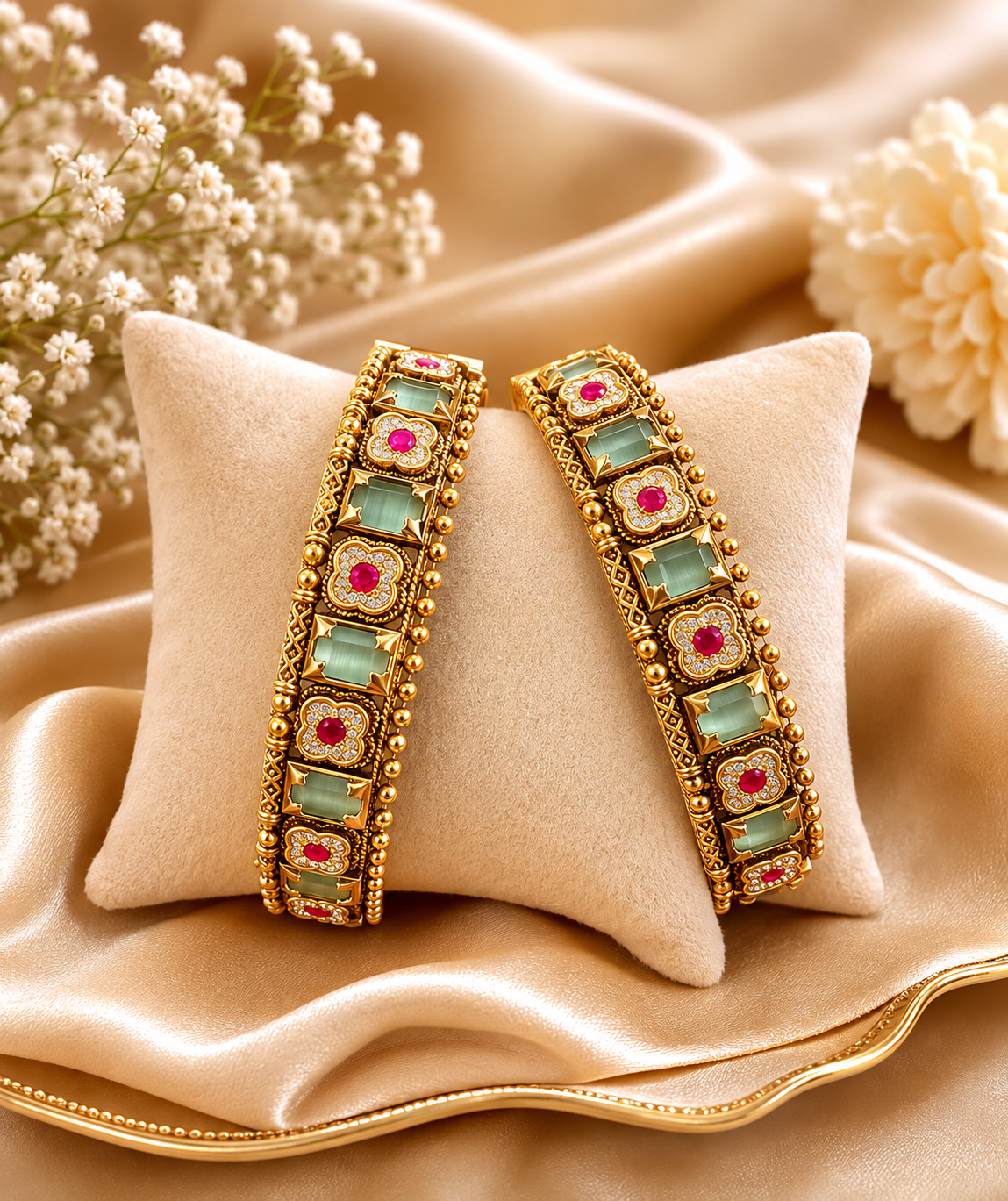 Rajwadi New Stone Bangle-2