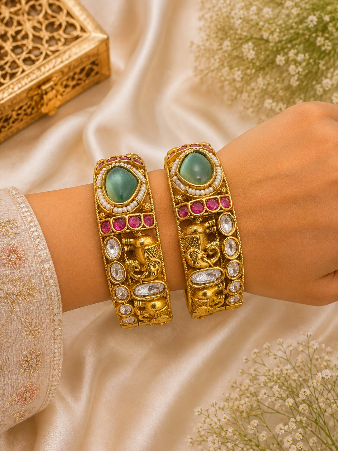 Rajwadi Elephant Bangle-13