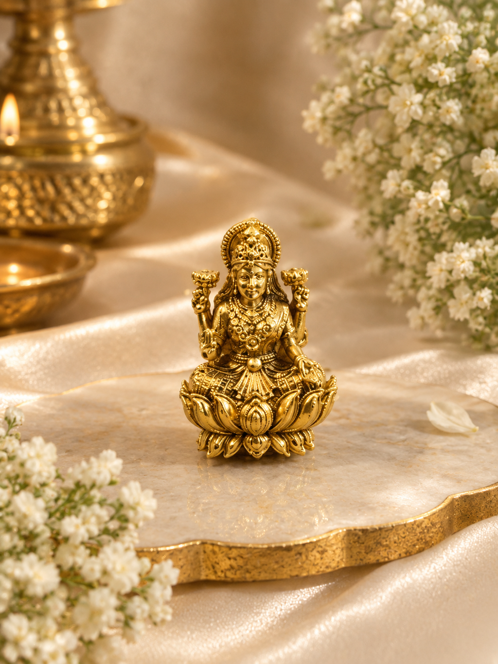 Laxmi Antique Gold Ring
