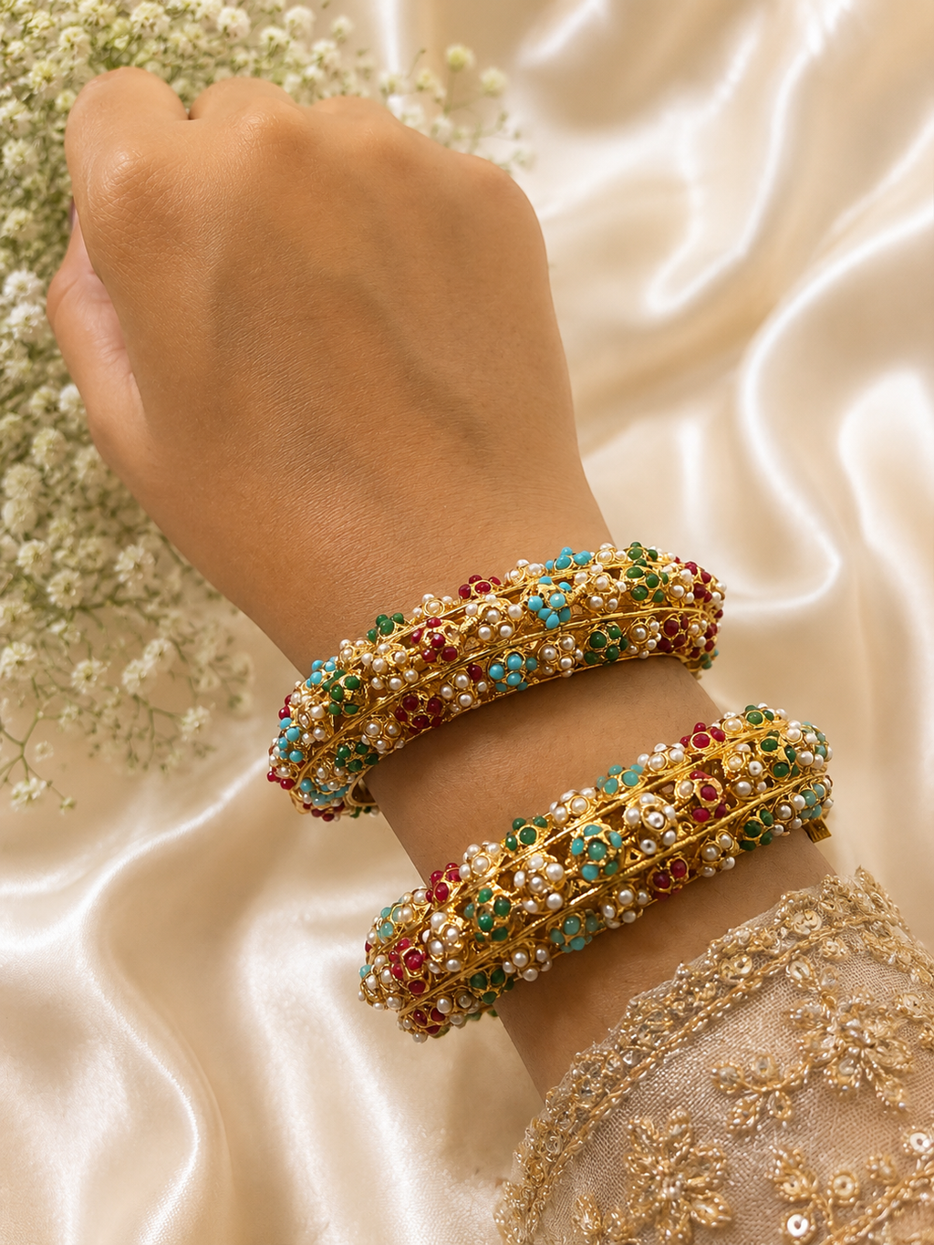 Navratna Katli-flower thread 4