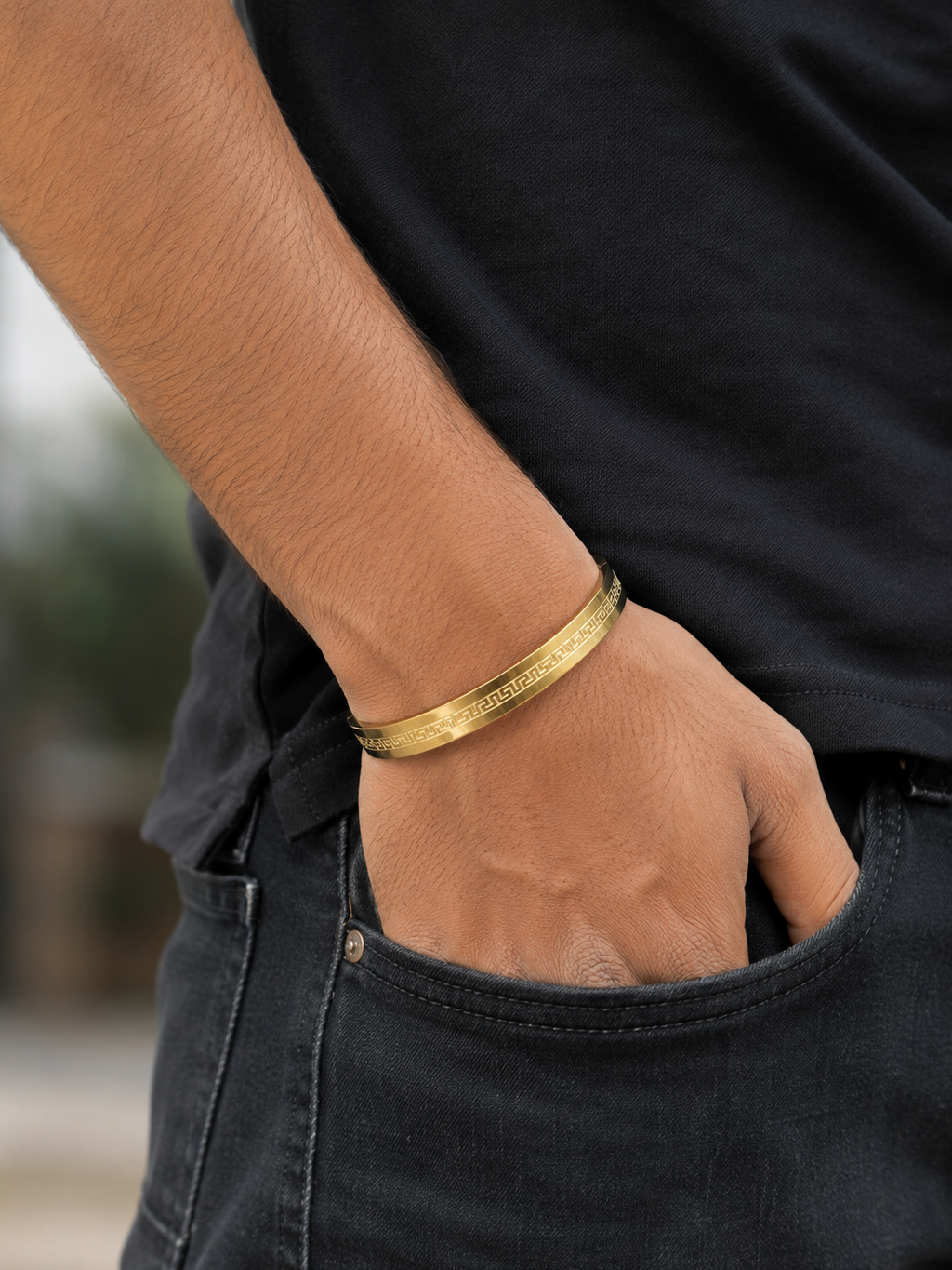 Male Bracelet SS-Versace