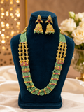 Temple Gold Kantha Set- Laxmi ji