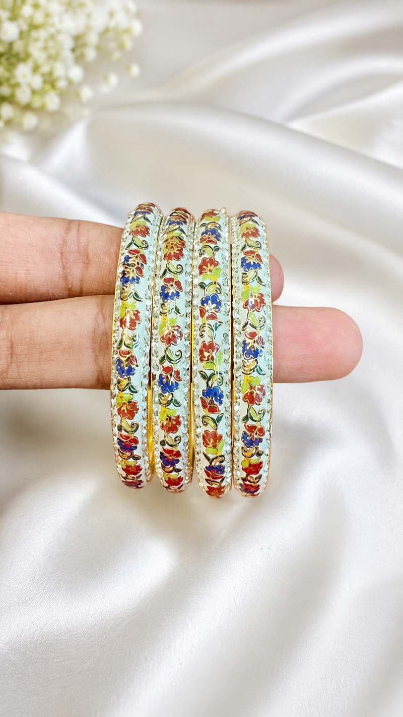 Meena Bangles (Set of 4)-1