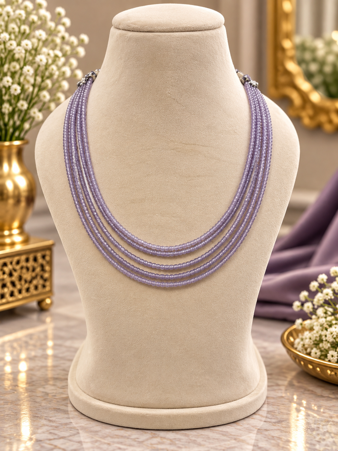 Lavender Crystal Stunning Mala