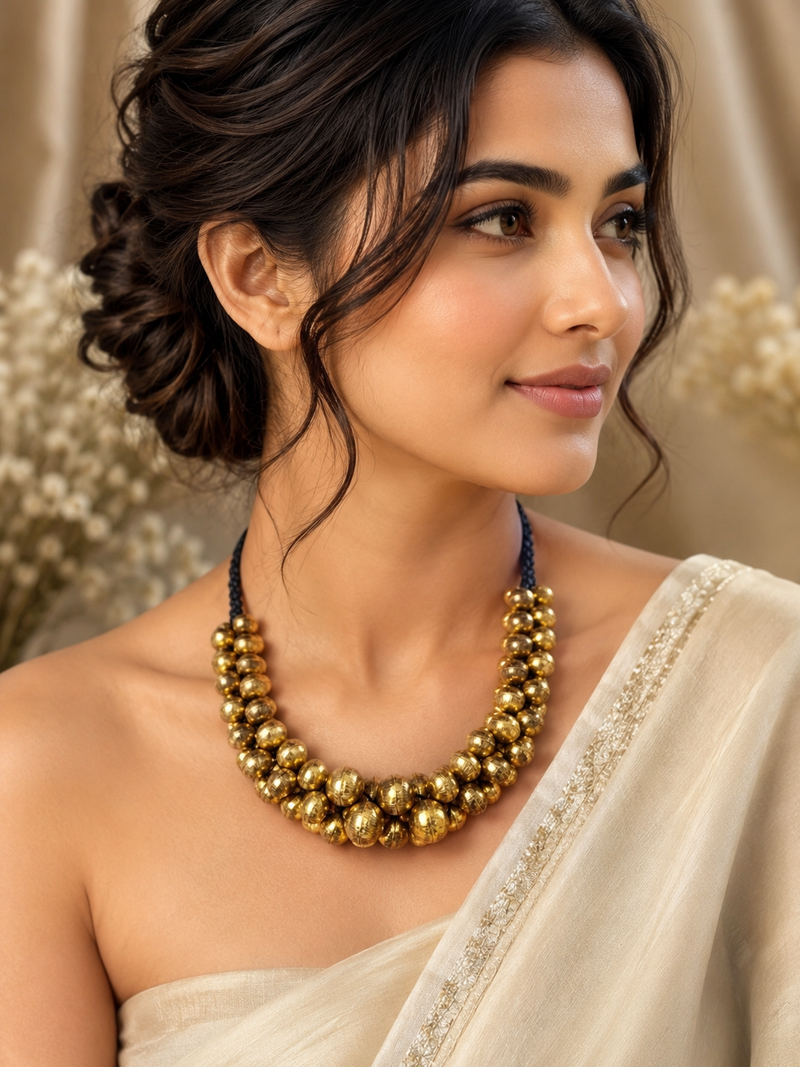 Kanak Ball Mala Gold