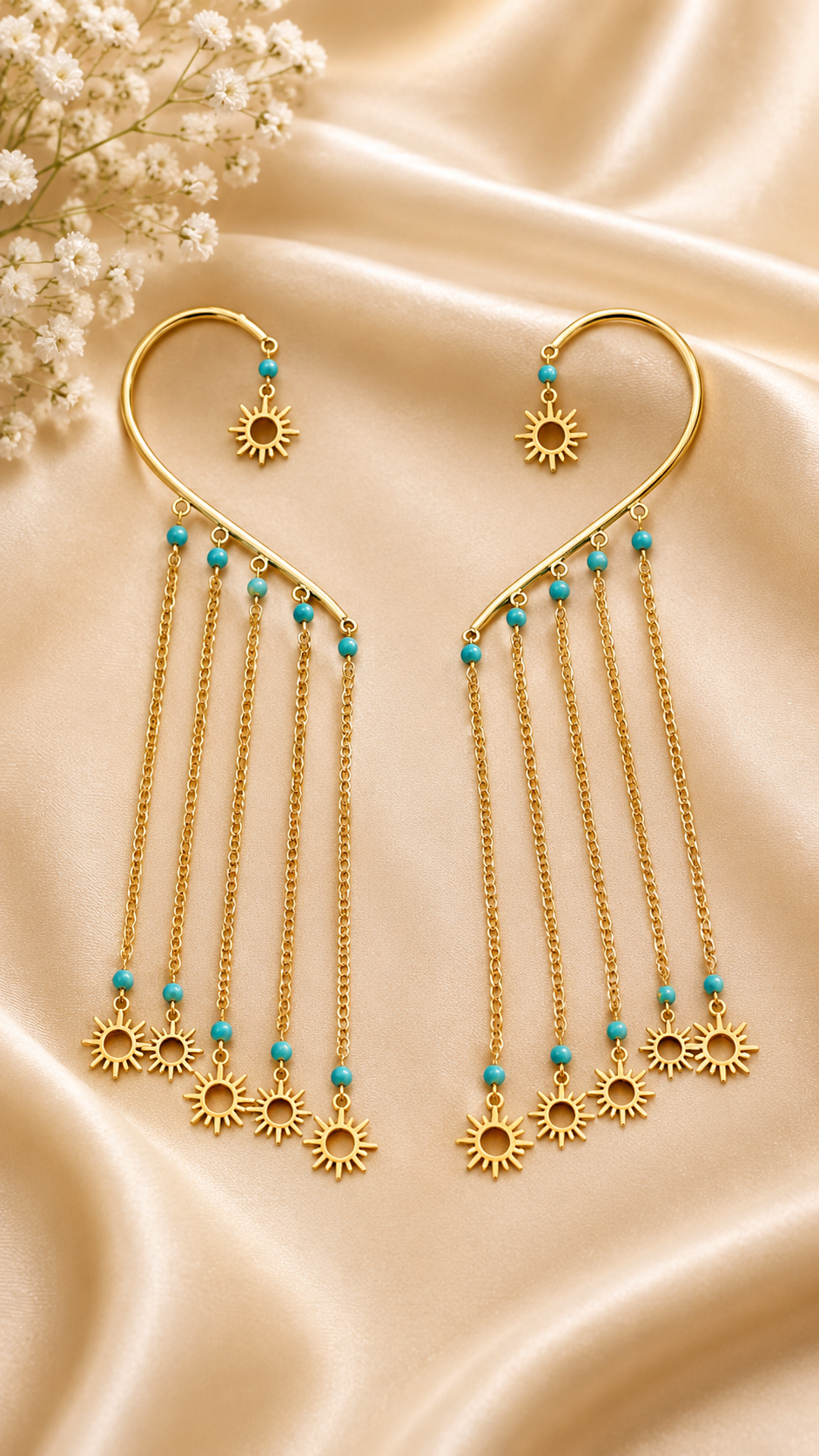 Hanging Long Earcuffs-4