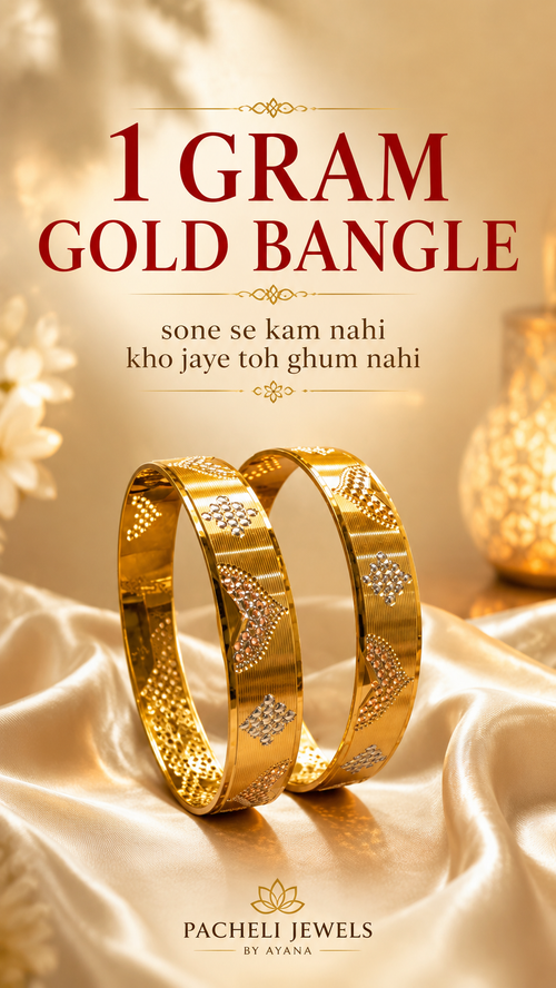 1 Gram Gold Bangle -Design10 -Patli