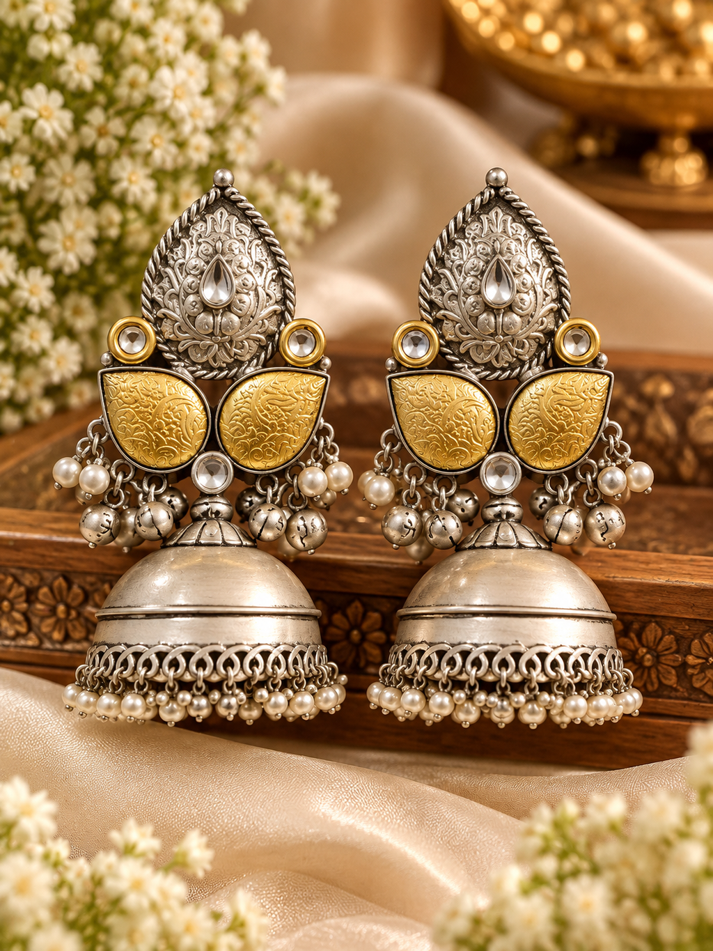 Oxidise Earrings-1