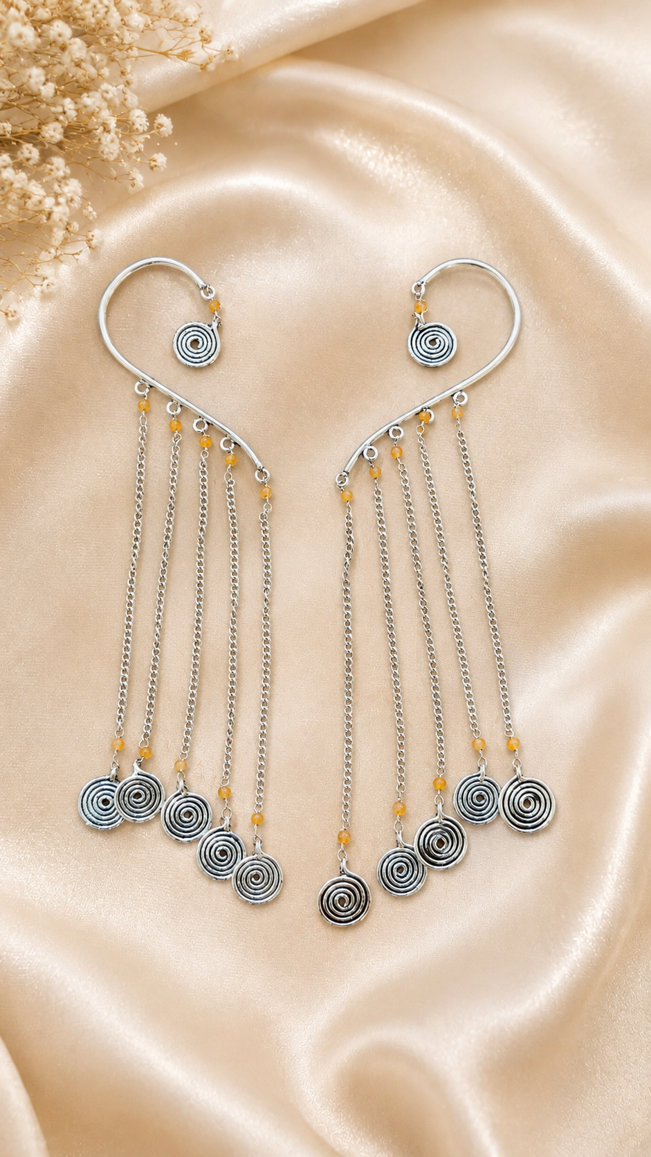 Hanging Long Earcuffs-2