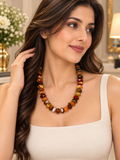 Earthy color twisted Mala