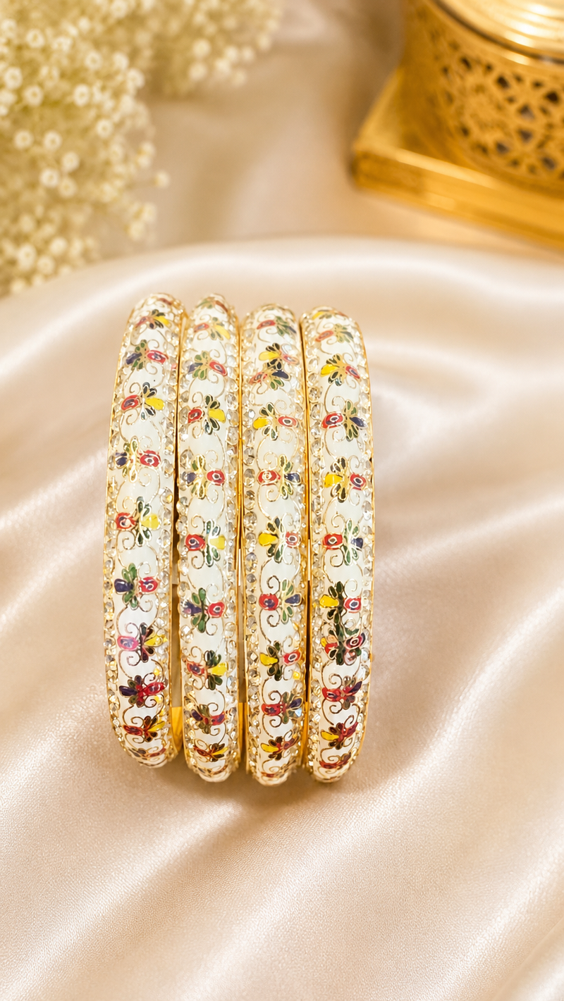 Meena Bangles (Set of 4)-3