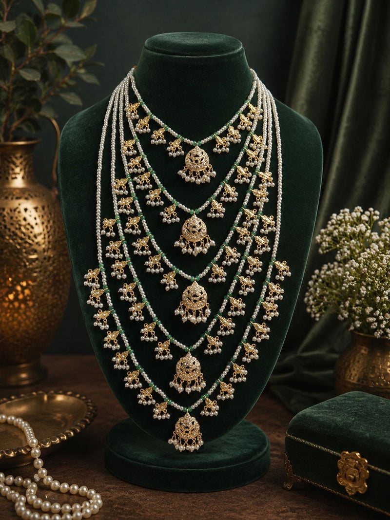 Jadau Layer Necklace Set
