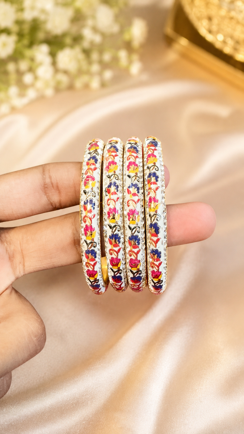 Meena Bangles (Set of 4)-4