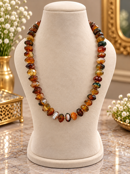 Earthy color twisted Mala