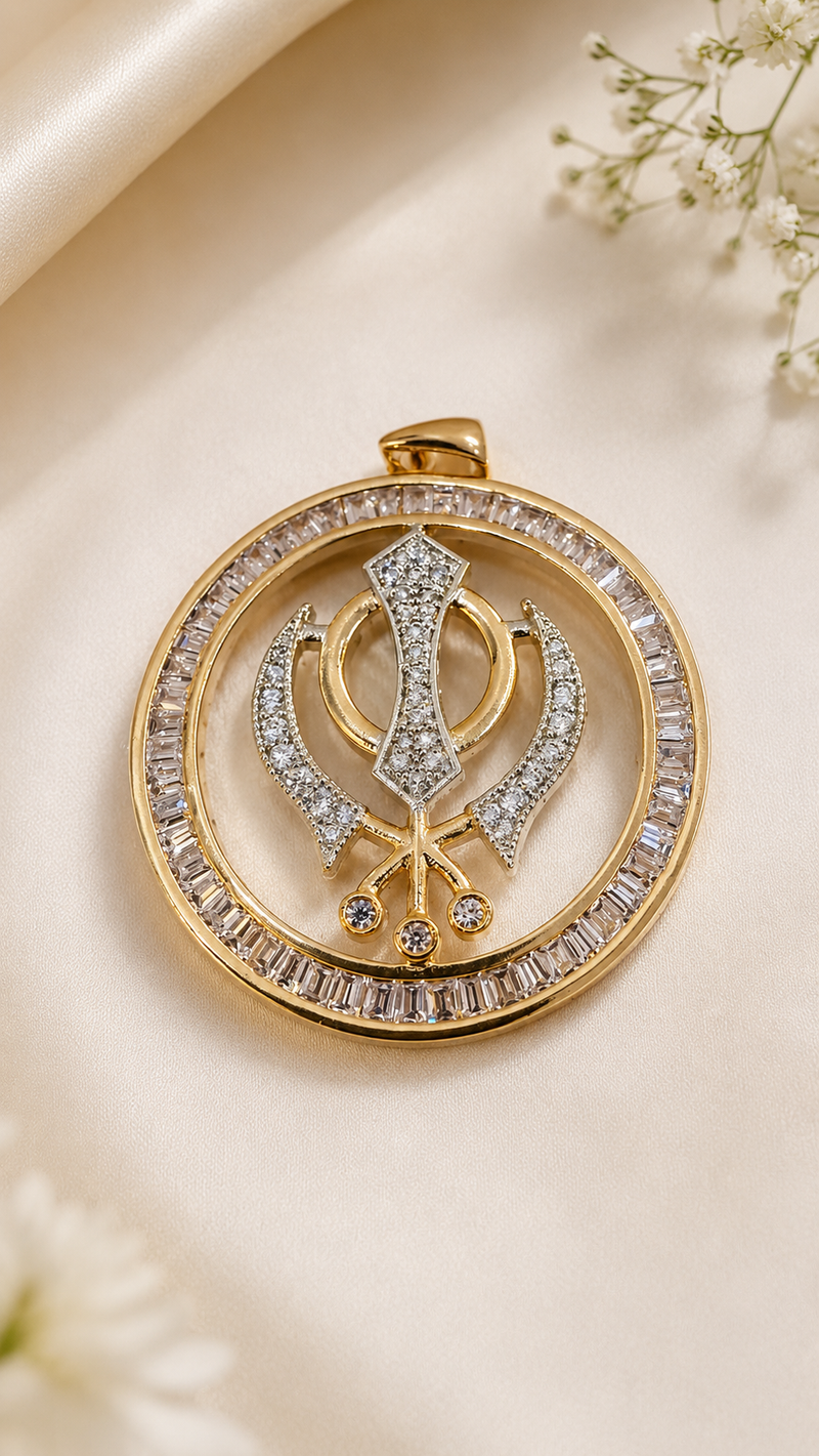 Waheguru Pendant Set