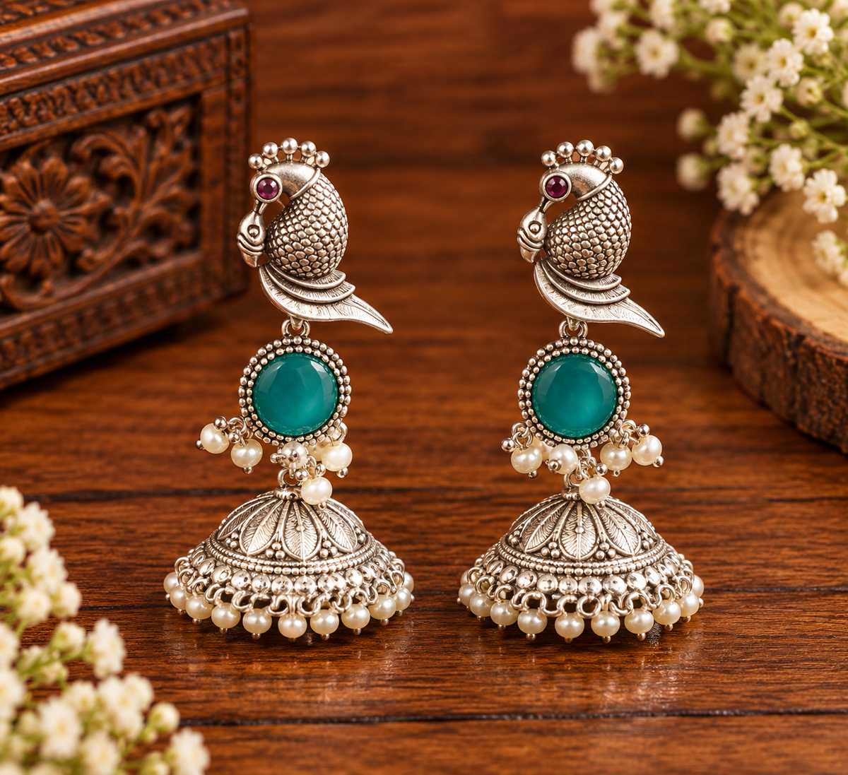 Oxidise Earring-6
