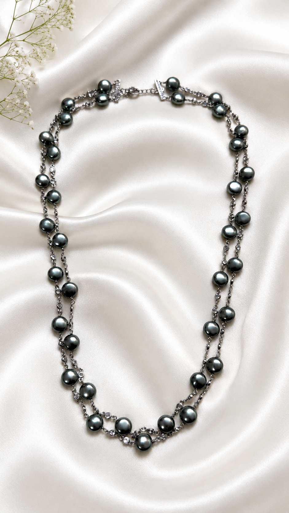 Pearl Mala Double Layer (Green)