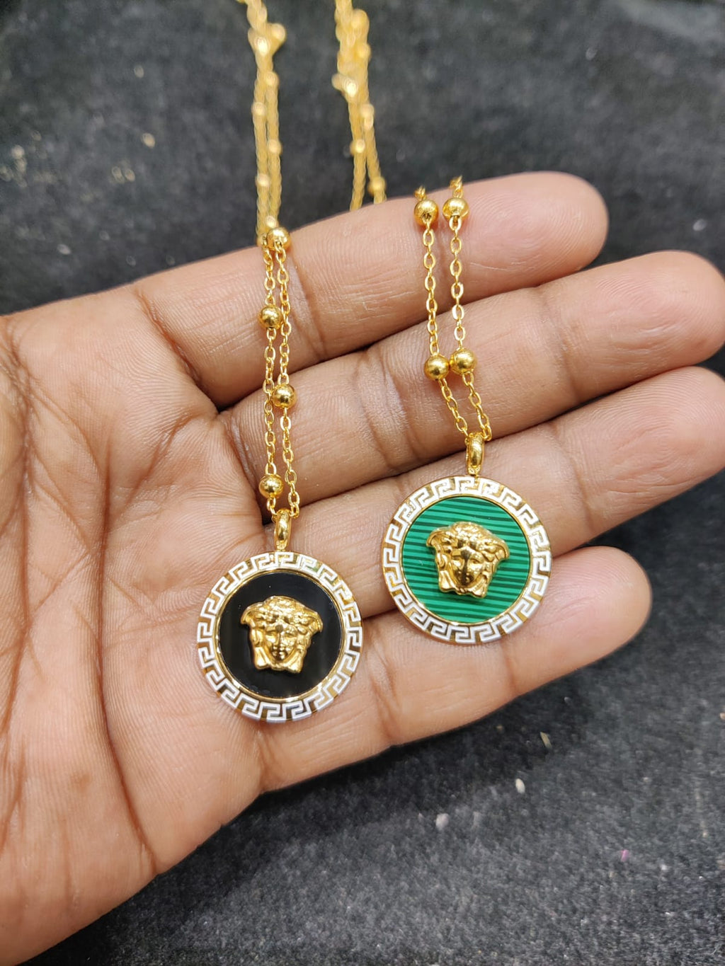 VERSACE pendant & studs