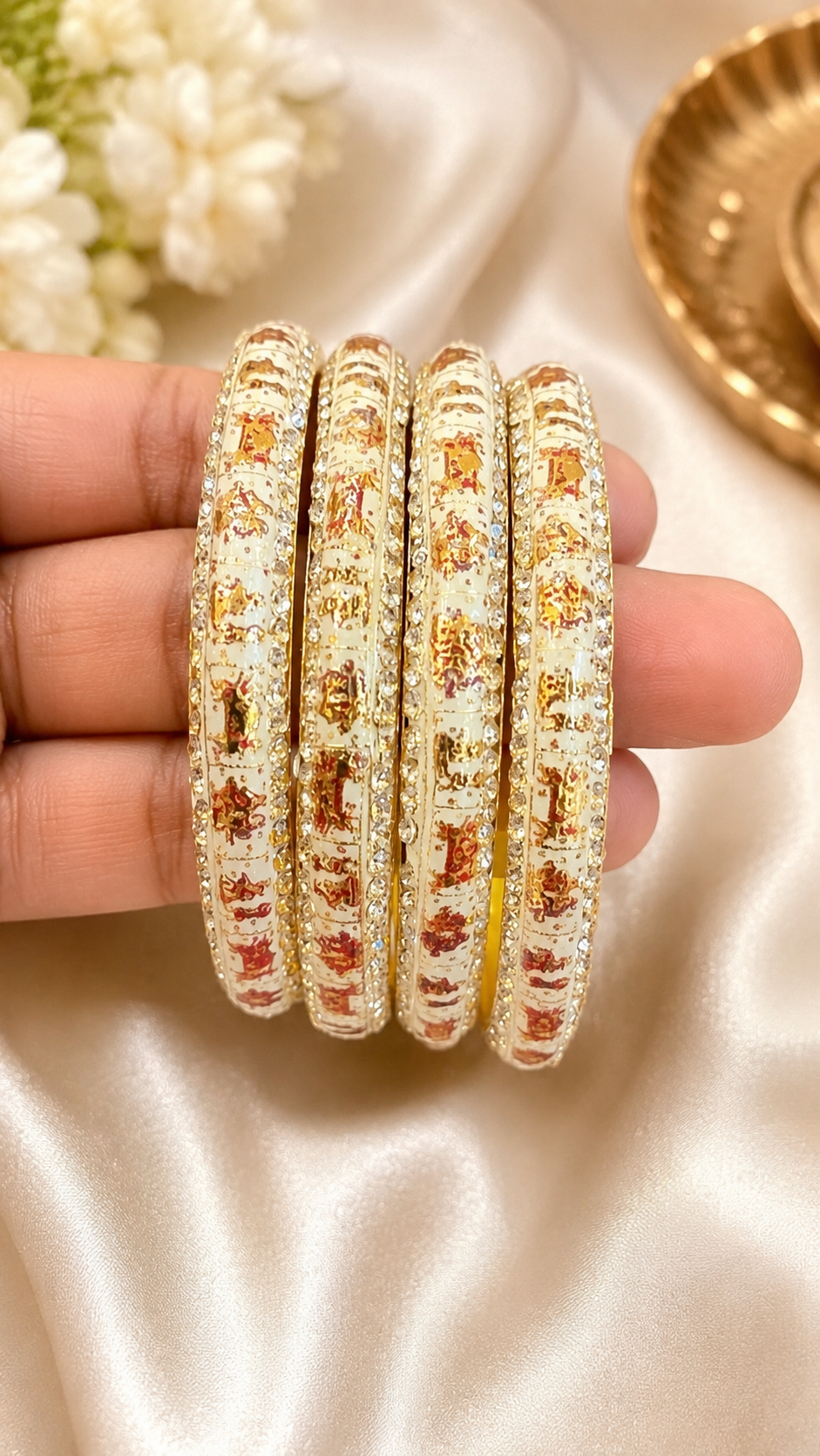 Meena Bangles (Set of 4)-4