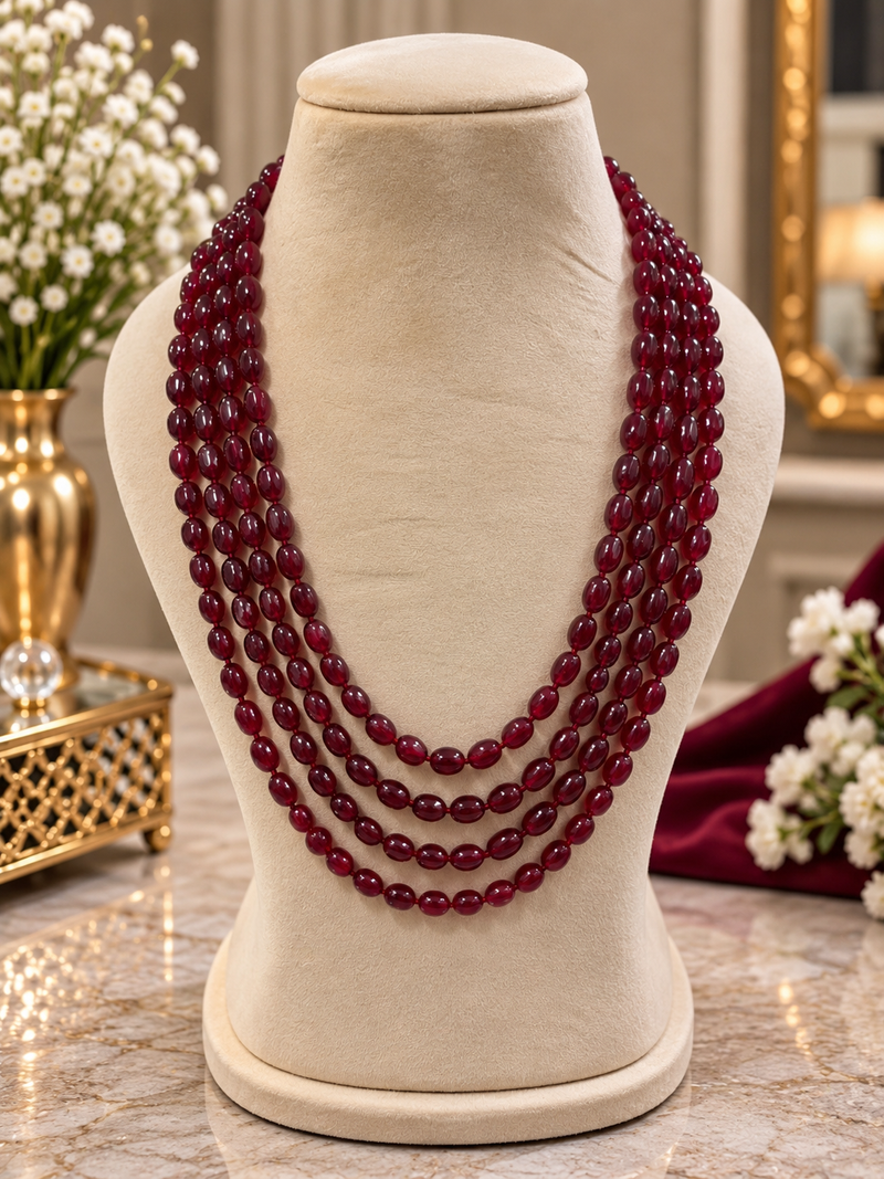 Ruby Stone 4layer mala