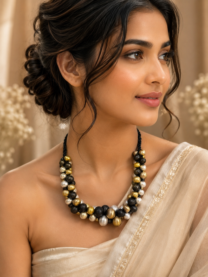 Kanak Ball Mala Silver