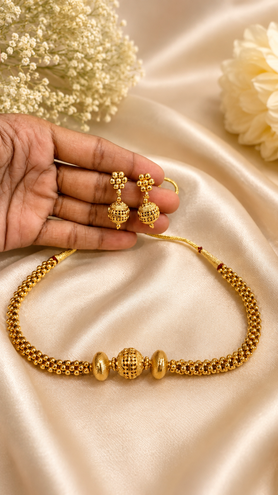 Antique Gold Hasli Set