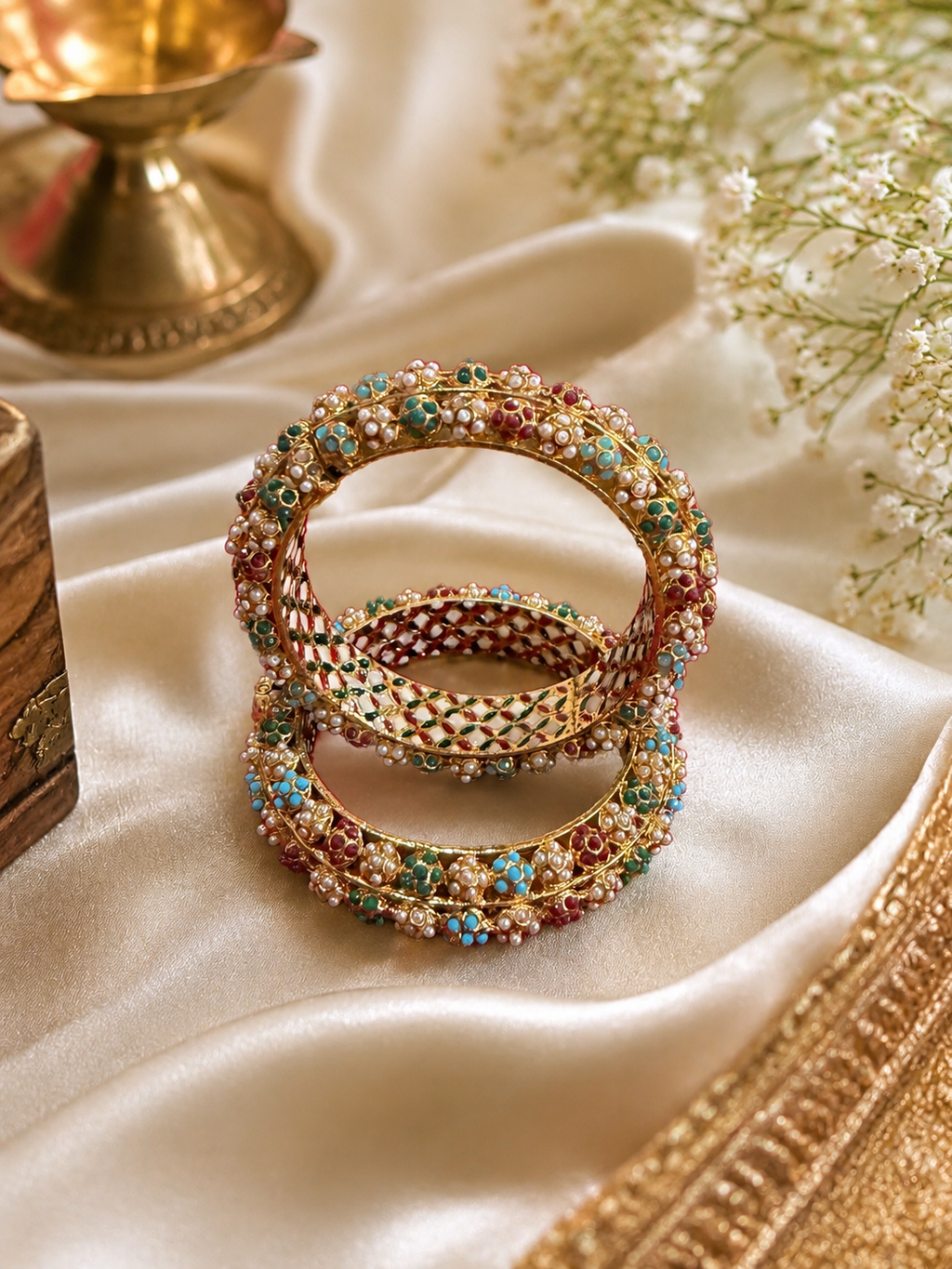 Navratna Katli-flower thread 4