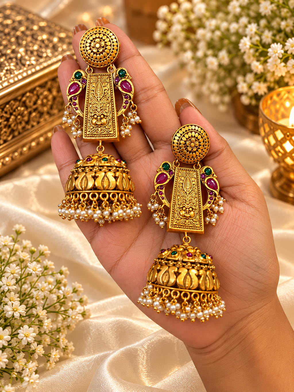 Antique Temple Earring