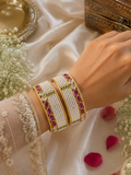 Rajwadi white Bangle-4