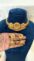Gold Choker- 3 circle set