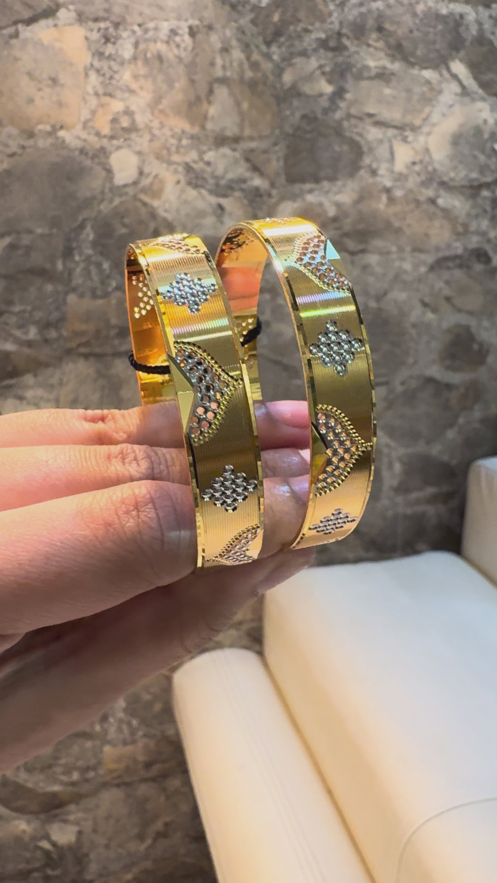 1 Gram Gold Bangle - Design6