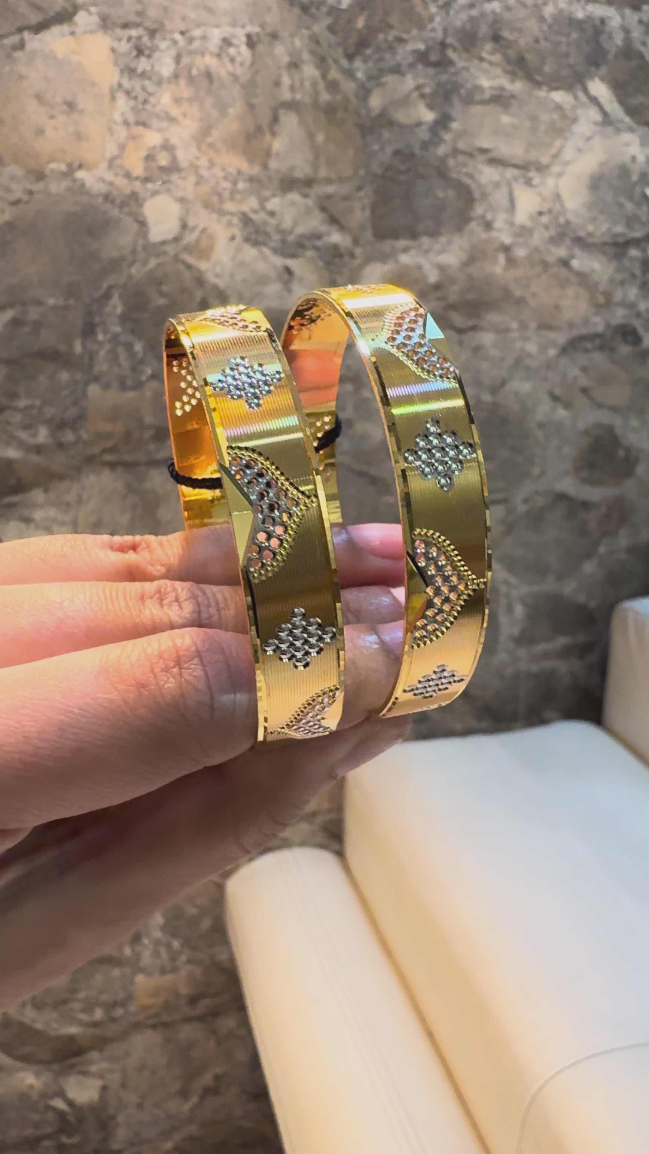 1 Gram Gold Bangle - Design6