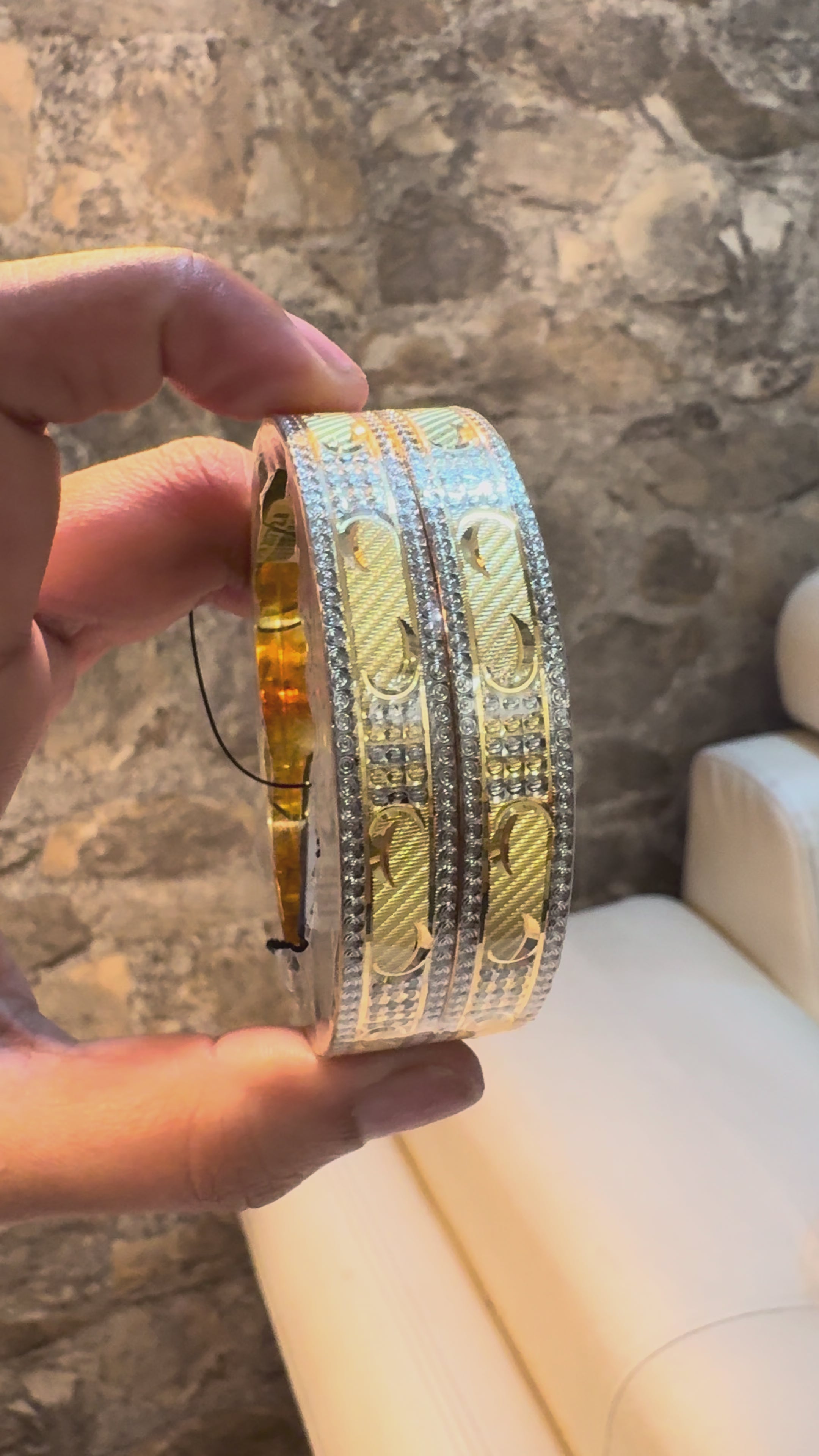 1 Gram Gold Bangle -Design7