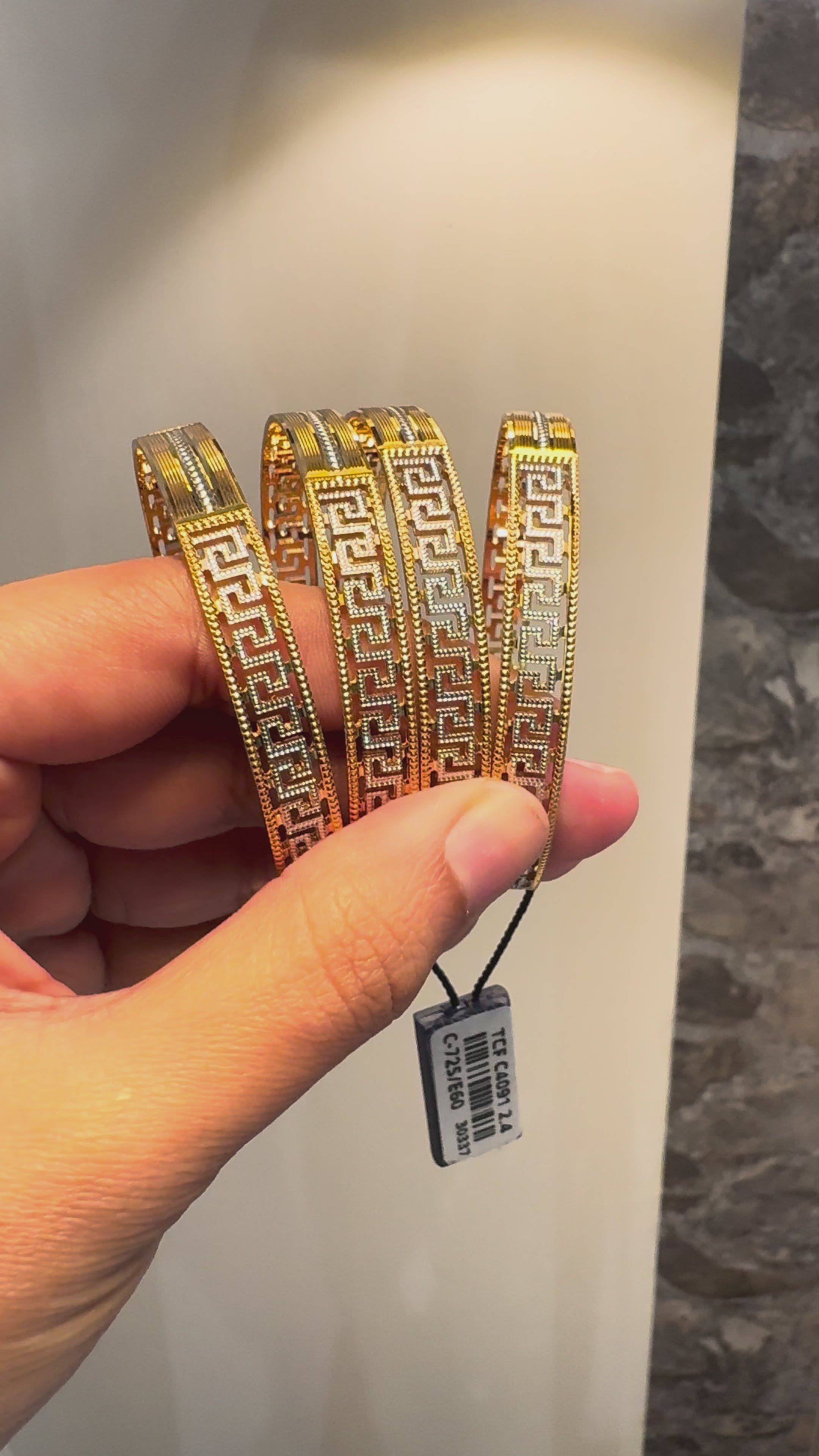 1 Gram Gold Bangle- Design1